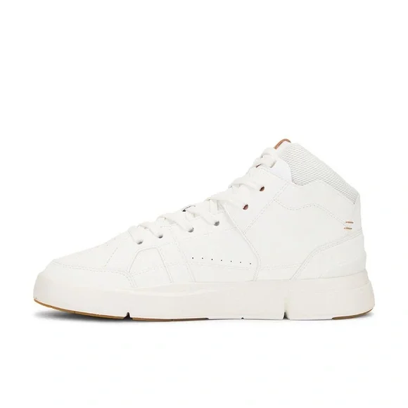 NWT On The Roger Clubhouse Mid in White & Sandstone men’s size 7 - Picture 5 of 13